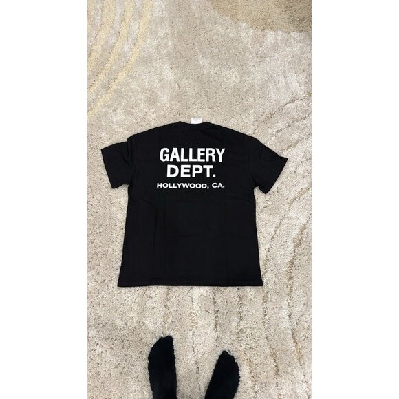 Gallery Dept Black Classic Logo T-Shirt For Men Size Small Medium Large - Picture 2 of 2